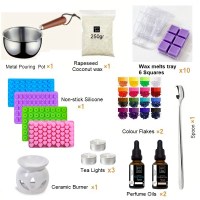 Σετ κατασκευής αρωματικών κεριών Wax Melts – πλήρες κιτ με υλικά και καλούπια